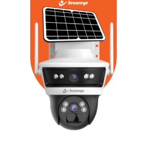 Secureye 4G/5G Dual Lens Solar CCTV Camera -Solaris| Wireless Outdoor Security Camera | 350° PTZ, 2-Way Talk, Motion Detection | SD Card & Cloud Storage | Waterproof Solar-Powered Surveillance